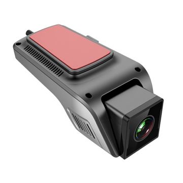 Camera Video Auto Techstar® A64, FullHD, 1080P, Functie ADAS, Monitorizare 24/7, Conexiune Wireless, Suport MicroSD, Compatibila HU Android, Kit Alimentare de la Baterie