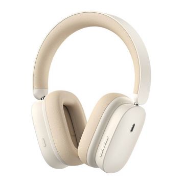 Casti Bluetooth Wireless On-Ear cu Microfon - Baseus Bowie H1 (NGTW230202) - Creamy White