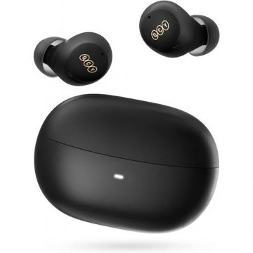 Casti True Wireless QCY ArcBuds HT07, Bluetooth, ANC (Negru)