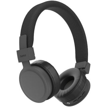Hama Casti Audio On Ear Pliabile Hama Freedom Lit, Wireless, Bluetooth, Microfon, Autonomie 8 ore, negru