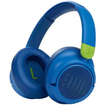 JBL Casti audio over-ear pentru copii JBL JR460NC, Bluetooth, Active Noise Cancelling, Microfon, Albastru