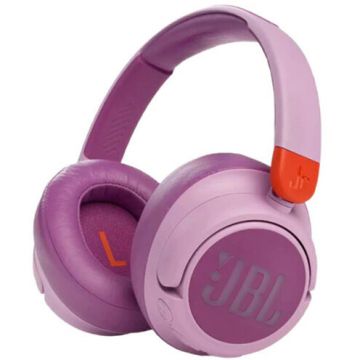 JBL Casti audio over-ear pentru copii JBL JR460NC, Bluetooth, Active Noise Cancelling, Microfon, Roz