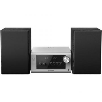 Microsistem Panasonic SC-PM700EG-S, 80W, Bluetooth, MP3, USB, CD, Radio FM (Negru/Argintiu)