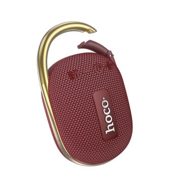 Mini boxa Bluetooth TWS Hi-Fi Hoco HC17 cu holder curea, Bordo