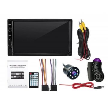 MP5 Player Techstar® 7031, 2DIN, Camera Marsarier, Ecran HD Touch 7