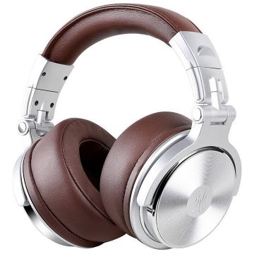 ONEODIO Casti over the ear OneOdio Pro-30 Studio, HiRes Audio, Maro/Argintiu