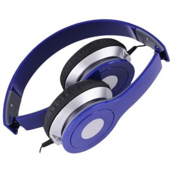 Rebeltec Casti audio stereo cu microfon Rebeltec City Blue, pliabile