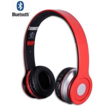 Rebeltec Casti Wireless On Ear, Crystal , Bluetooth 5.0 si Fir Jack 3.5mm, Rosu
