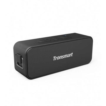 Boxa Portabila Tronsmart Element T2 Plus, 2x10W, Bluetooth, Waterproof IPX7, autonomie 24 ore Negru