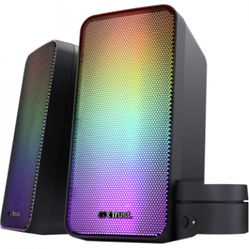 Boxe GXT 611 WEZZ 2.0 Speaker Set RGB LED Negru