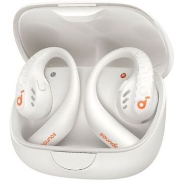 Casti Anker Open-Ear, SoundCore AeroFit Pro, IPX5, Calm White