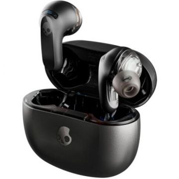 Casti Audio In-Ear True Wireless Bluetooth In-Ear Microfon Noise Cancelling Carcasa Incarcare Wireless True Black