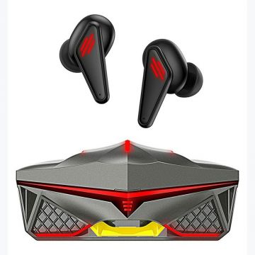 Casti Bluetooth Pentru Gaming Techstar® K98, Bluetooth 5.1, Microfon, Control Prin Atingere, Indicator LED, Rezistente La Apa, Potrivite Pentru Jocuri Video/Fitness/Birou, Carcasa Magnetica, Negru