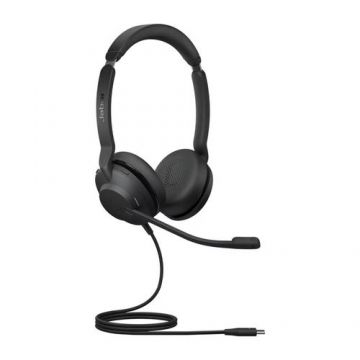 Casti Call Center Stereo Jabra Evolve2 30 SE UC Duo, USB-C, Microfon (Negru)