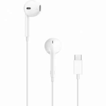 Casti Cu Microfon EarPods Cu Fir Intraauriculare Microfon Pe Fir USB Type-C Alb