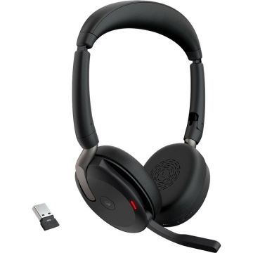 Casti Evolve2 65 Flex Duo, Headset (black, Stereo, Microsoft Teams, USB-A, Link380a)