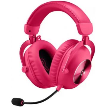 Casti Gaming Logitech G PRO X 2 Lightspeed Wireless Magenta