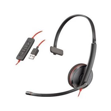 Casti On-Ear  Blackwire 3210 USB-A Negru