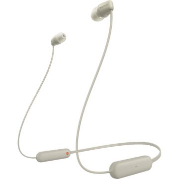 Casti Sony In-Ear, WI-C100 Taupe
