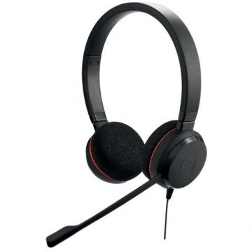 Casti Stereo Jabra Evolve 20, Microfon, A2DP, USB-C, Bluetooth (Negru)