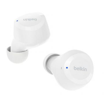 Casti True Wireless Belkin SoundForm Bolt, Bluetooth, Microfon (Alb)