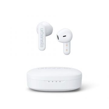 Casti True Wireless In-Ear Urbanista Copenhagen, Bluetooth 5.2, Microfon, control tactil, IPX4, redare pana la 8 ore, incarcare USB-C (Alb)