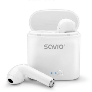 Casti TWS-01 True Wireless Alb