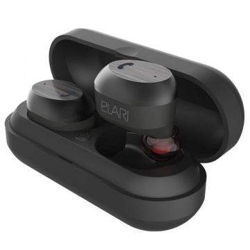Casti wireless Elari NanoPods, Bluetooth, Microfon (Negru)