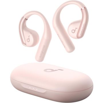 Casti Wireless SoundCore AeroFit Pink
