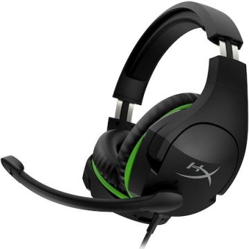 HP Casti gaming HyperX CloudX Stinger, compatibile cu PC/Xbox One/Xbox Series X|S, negru/verde