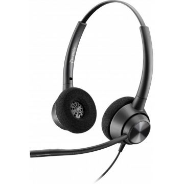 HP Casti HP Poly EncorePro 320 Stereo USB-A Headset, Negru