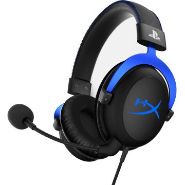 Hyperx Casti gaming HyperX Cloud, multiplatforma, compatibile cu PS4 / PS5, negru-albastru