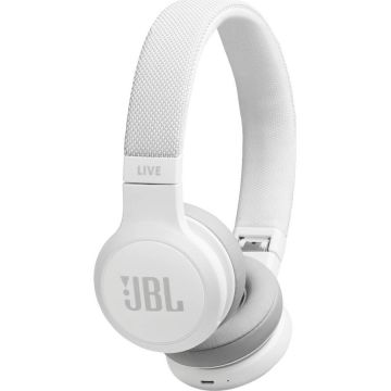 JBL Casti On-Ear JBL LIVE400BT, JBL Signature Sound, Voice Assistant, Bluetooth Wireless, TalkThru Technology, Hands-free calls, 24h playback, alb