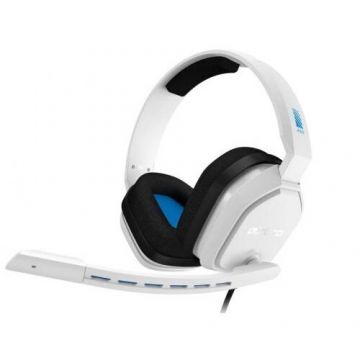 Logitech Casti cu microfon Logitech ASTRO A10, White-Blue