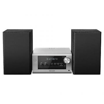 Microsistem Panasonic, SC-PM702EG-S, 80W, Bluetooth, MP3, USB, CD, Radio FM, DAB+ (Argintiu)