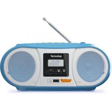 Radio portabil TechniSat DIGITRADIO 1990 Benjamin Blümchen, 3W, MP3 USB, CD Player, FM/DAB+, Bluetooth (Albastru)