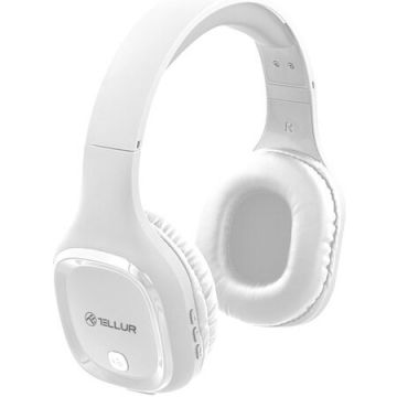 Tellur Casti Over-ear Bluetooth Tellur Pulse, Microfon, Alb