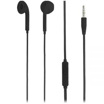 Tellur Casti Tellur Fly TLL162142, Cu fir, In-Ear, Microfon, negru