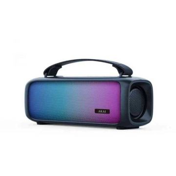 Boxa Portabila ABTS-08-BL 8W Lumini RGB Bluetooth Albastru