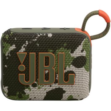 Boxa portabila JBL Go 4, Bluetooth, Auracast, IP67, Camuflaj