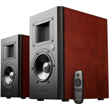 Boxe 2.0 RMS: 130W (2x 10W 2x 55W) Bluetooth Telecomanda Wireless 5.5inch Bass USB Maro Cherry