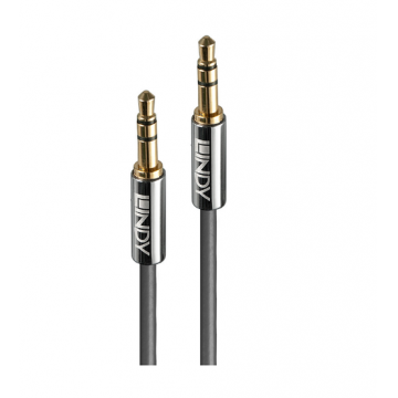 Cablu Audio Lindy LY-35322, Jack 3.5mm, 2m, Argintiu