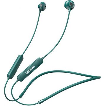 Casti Alergare Lenovo SH1, Bluetooth A2DP, Microfon (Verde)