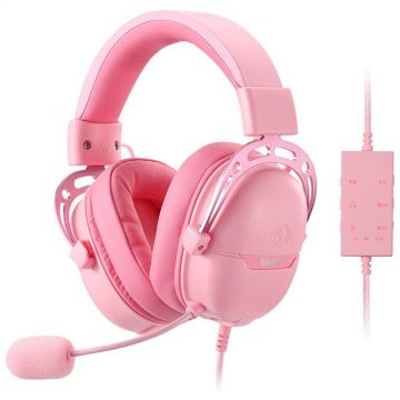 Casti Gaming Aurora Pernite Cu Spuma De Memorie Roz