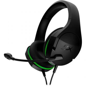 Casti Gaming HyperX CloudX Stinger Core, Cu fir, Pentru PC, Xbox X|S si Xbox One (Negru/Verde)