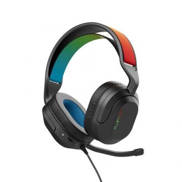 Casti Gaming JLAB Nightfall, Cu fir, Microfon (Negru)