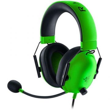 Casti Gaming Razer Blackshark V2 X Gamer, PC/PS/XBOX, conector jack de 3.5 mm, Verde