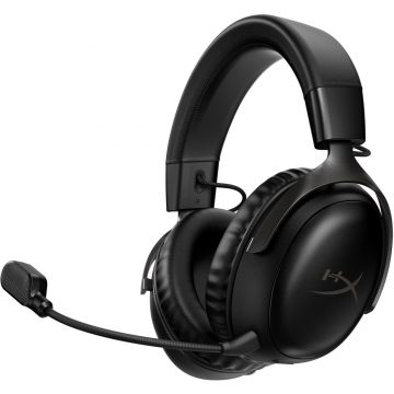 Casti gaming wireless HyperX Cloud III 77Z45AA, Spatial Audio, Negru