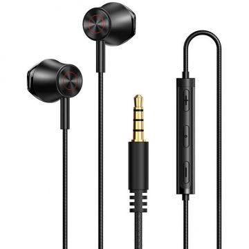 Casti HP-4060, In-ear, Control pe fir, Jack 3.5mm, Negru