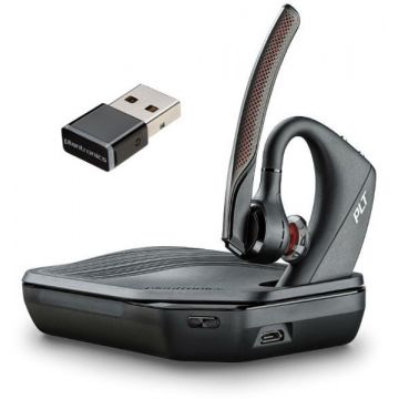 Casti Poly Voyager 5200 UC, Multipoint, Black